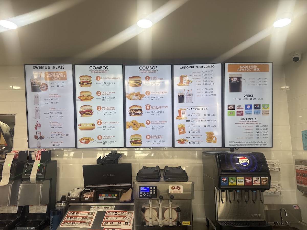 A&W Restaurant меню