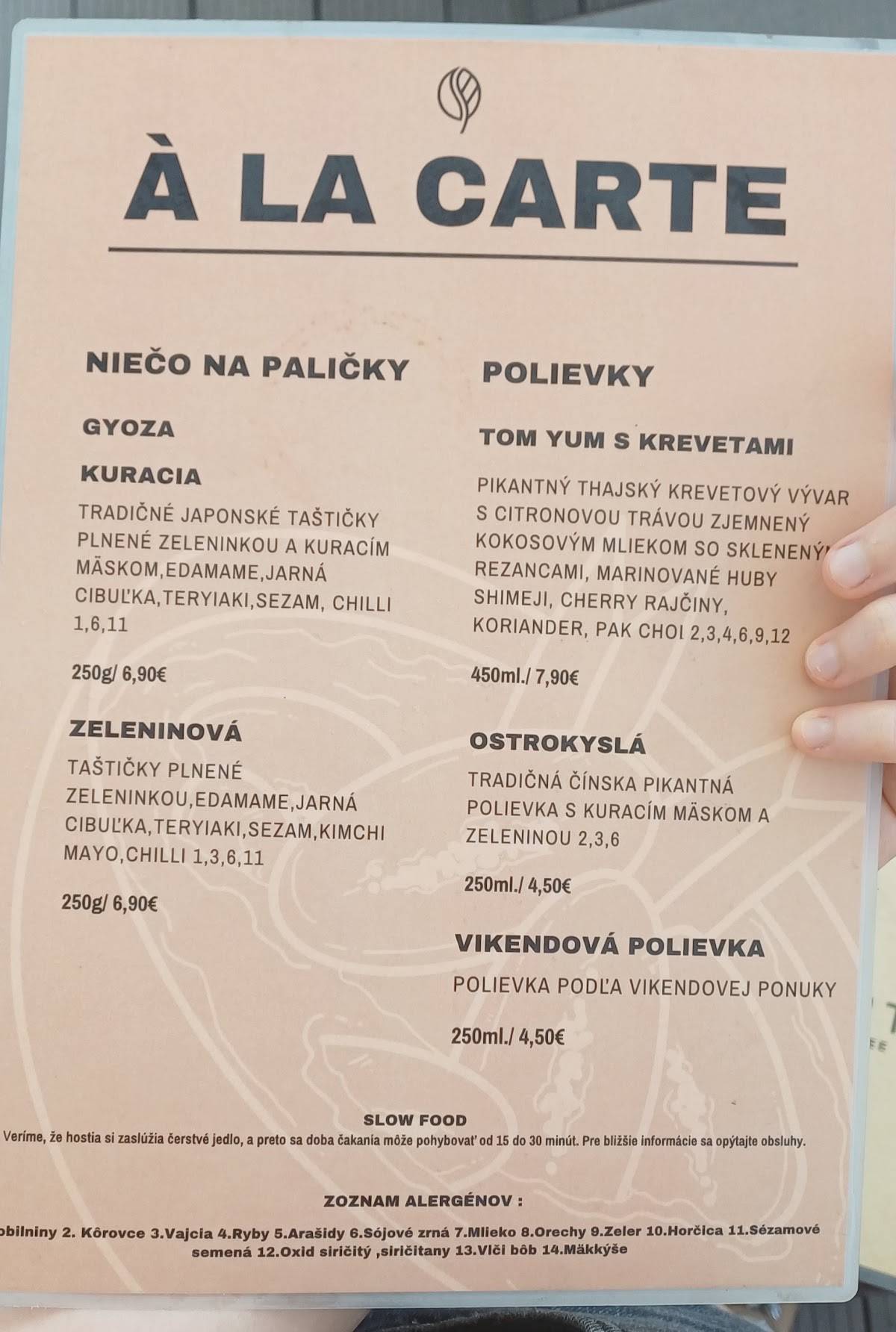 ABOUT BISTRO&COFFEE меню