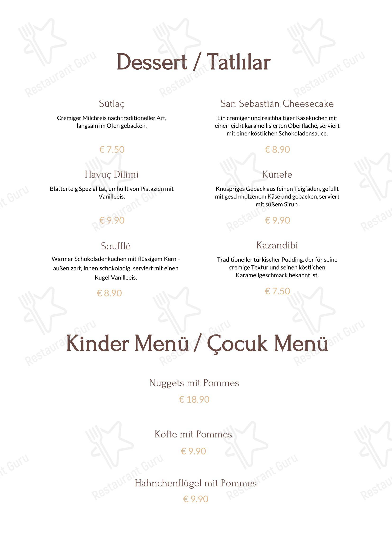 ÂMÂDE Restaurant в Кёльне - Меню
