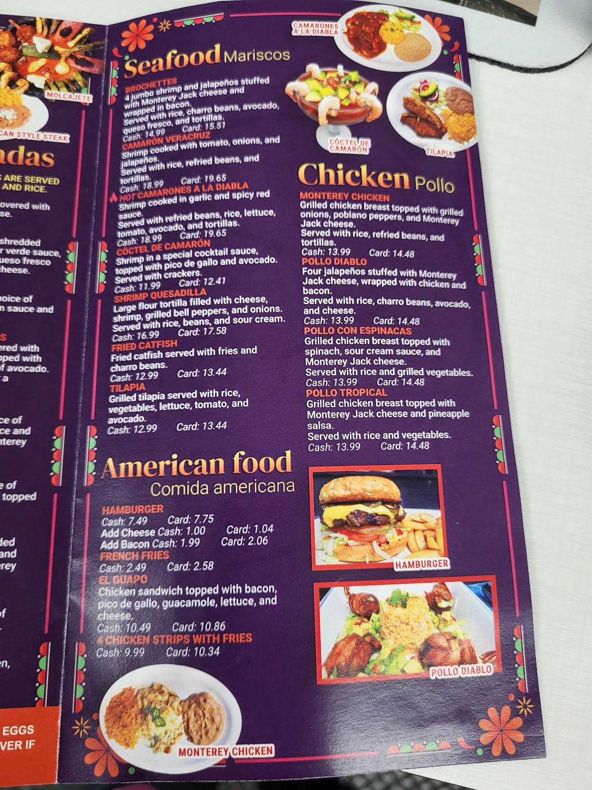 Abuela's Mexican Restaurant меню