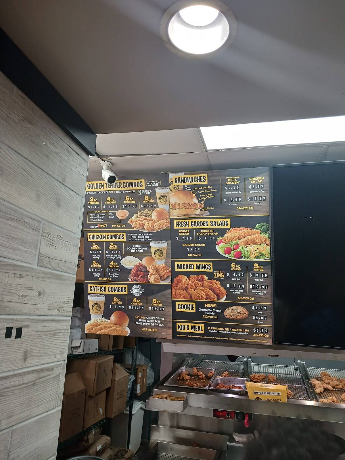 Golden Chick меню