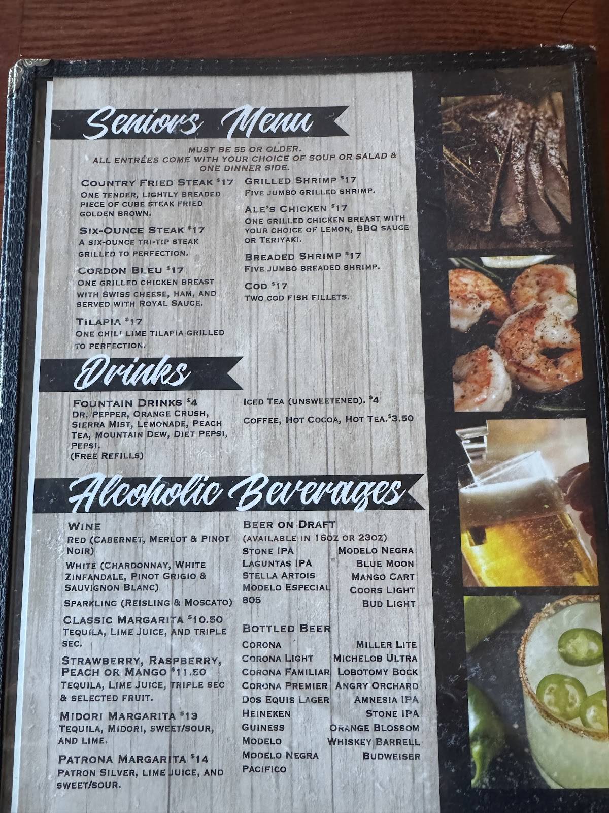 Ale's Steakhouse & Bar меню