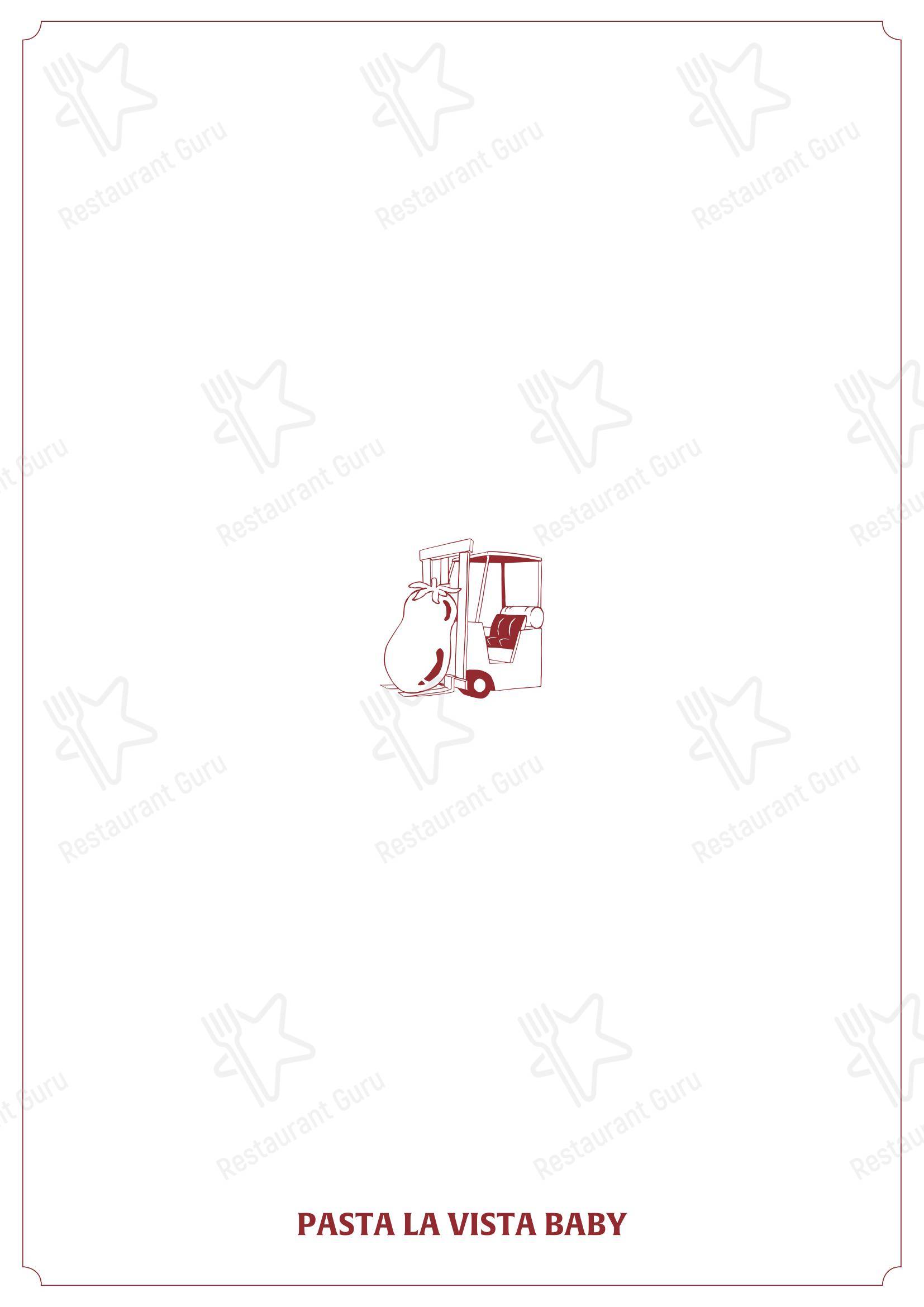 菜单 ресторана Alfredo в Круа