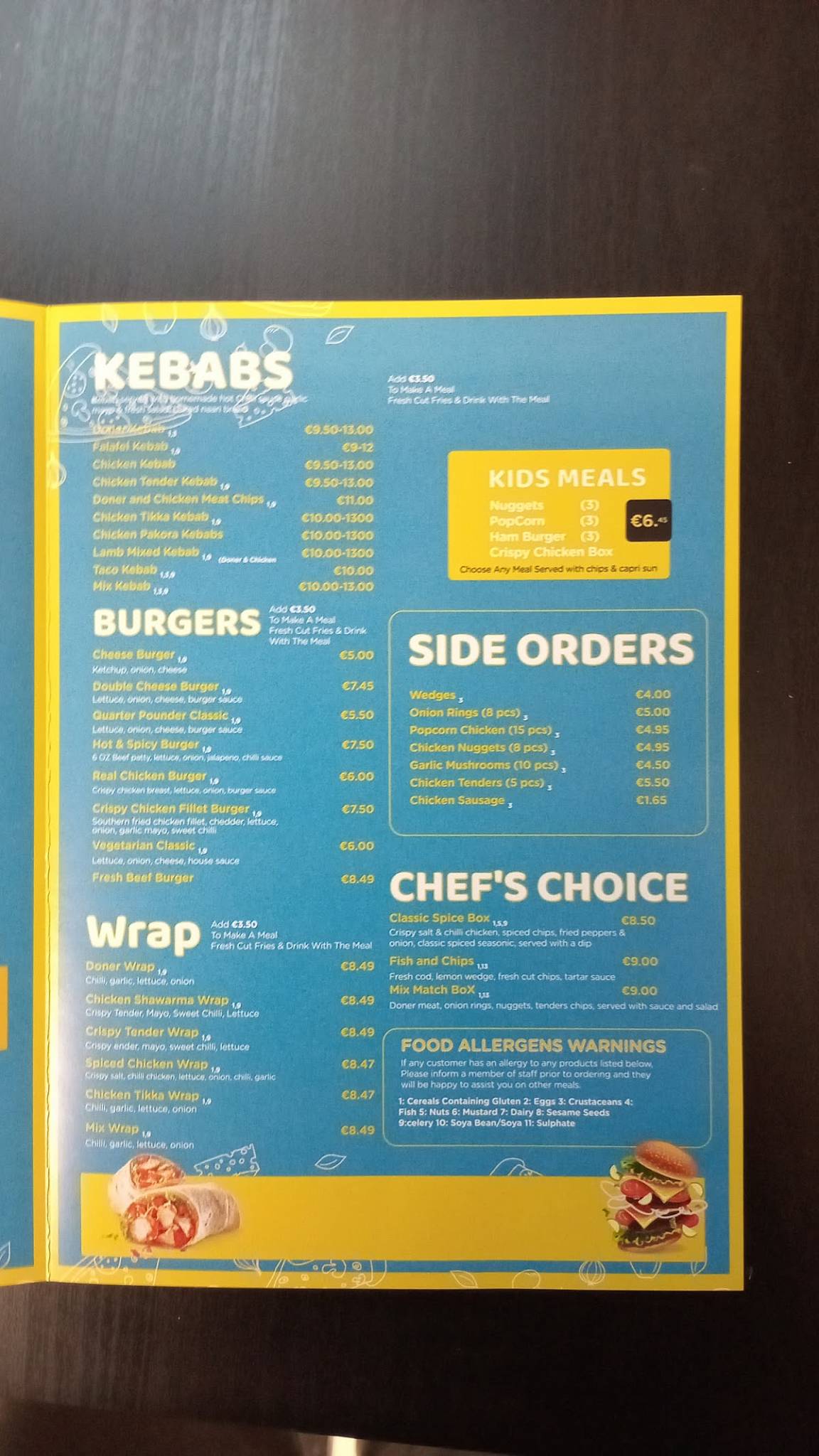 New Angel's Cafe меню