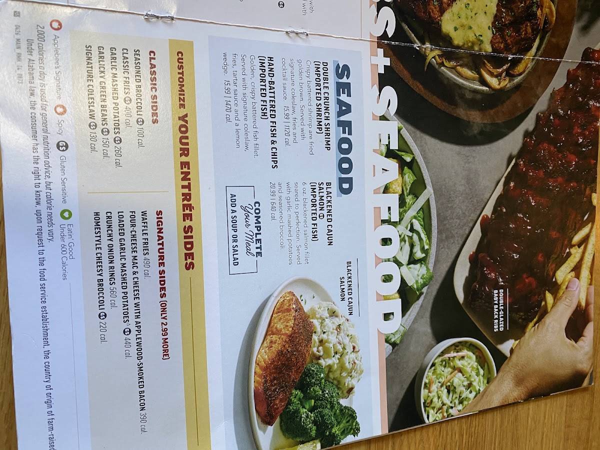Applebee's Grill + Bar меню