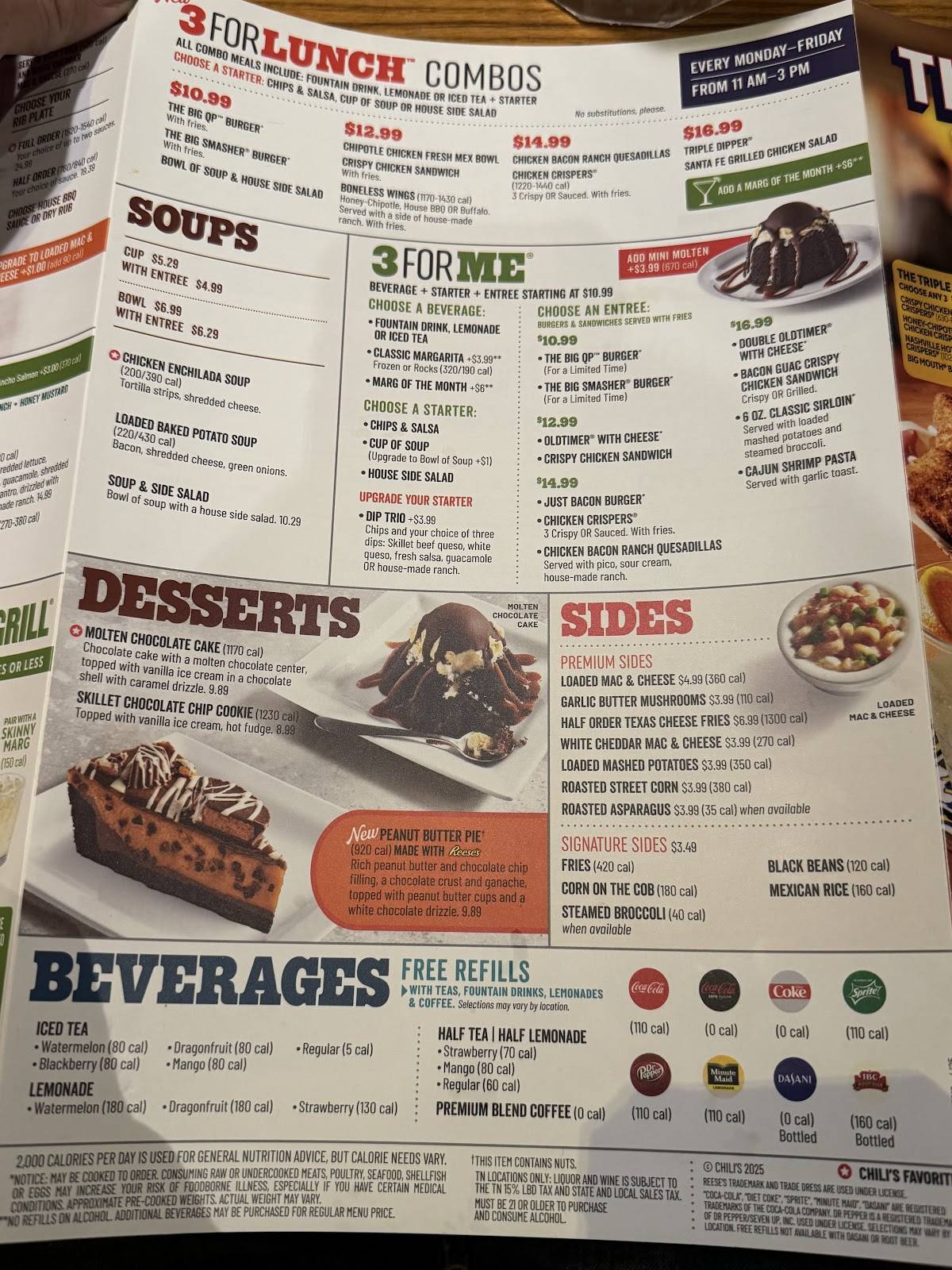 Applebee's Grill + Bar меню