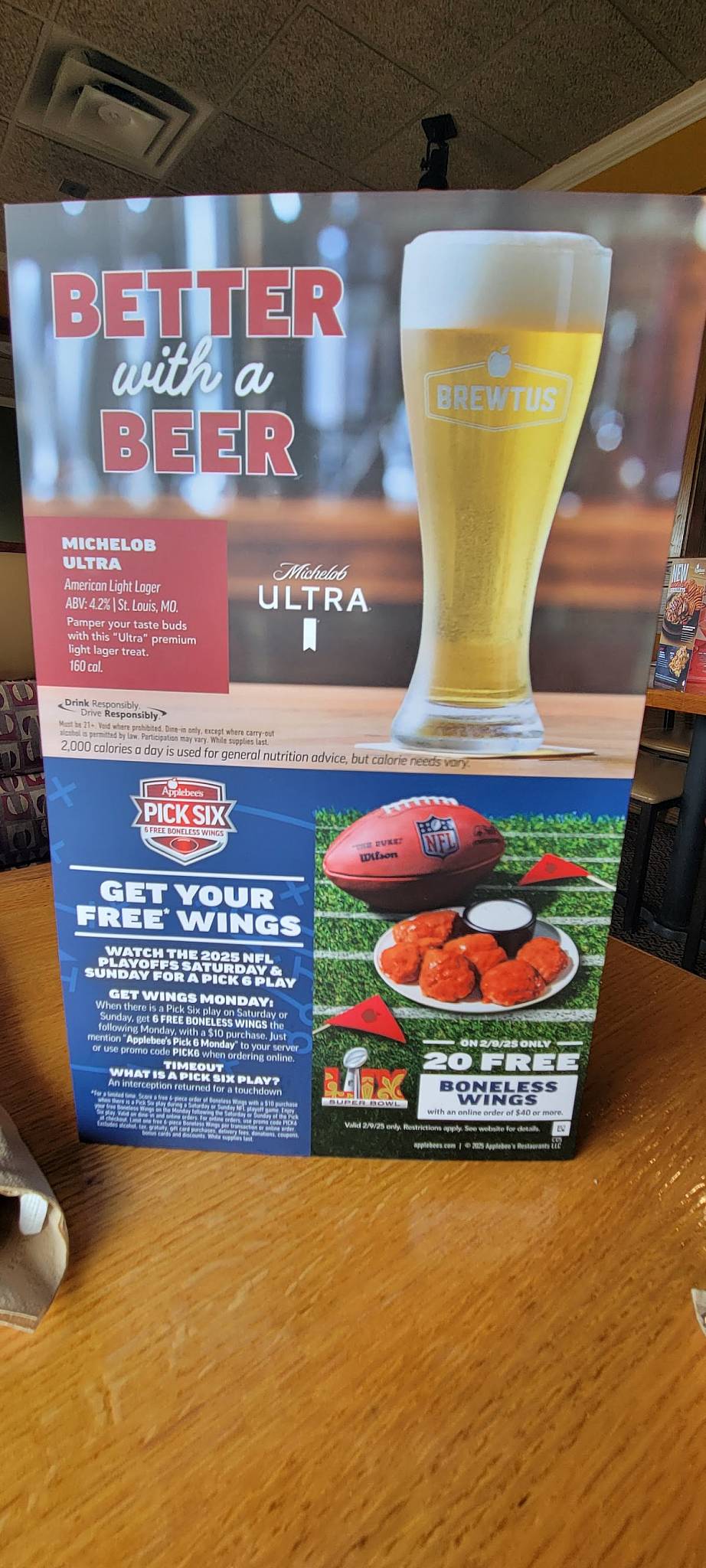 Applebee's Grill + Bar меню