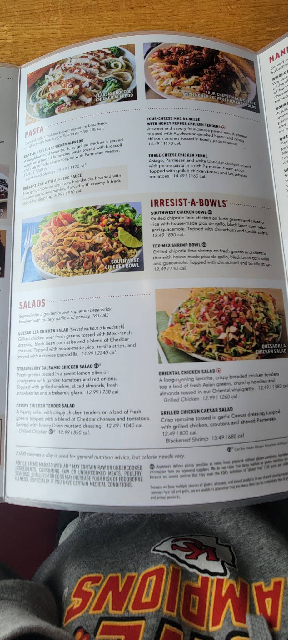 Applebee's Grill + Bar меню