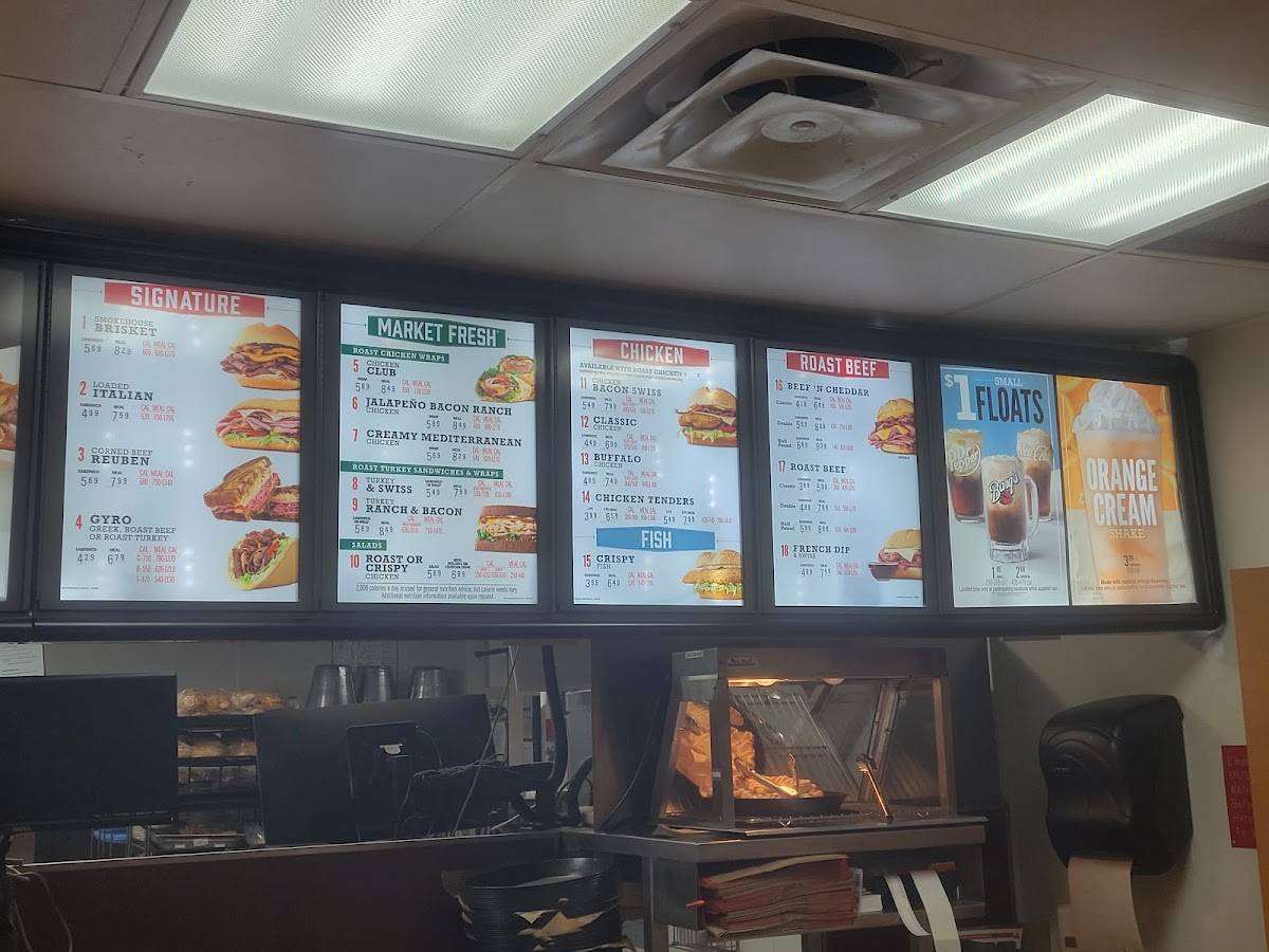 Arby's меню