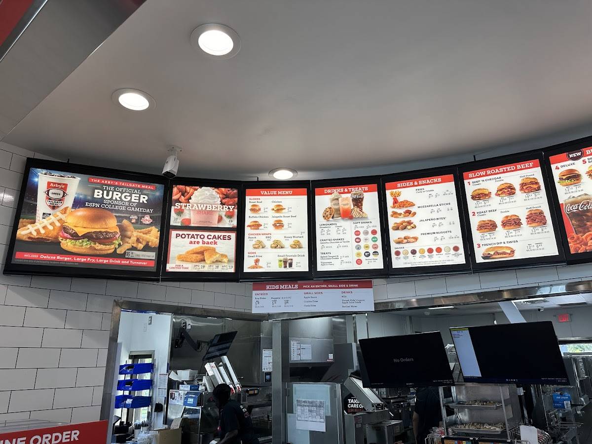 Arby's меню