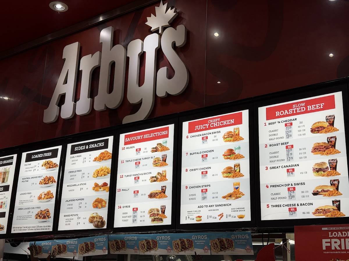 Arby's меню