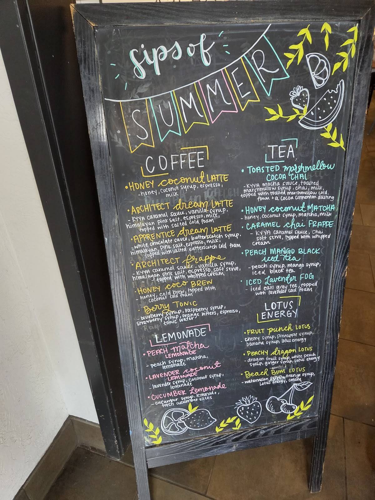 Architect Coffee Co. меню