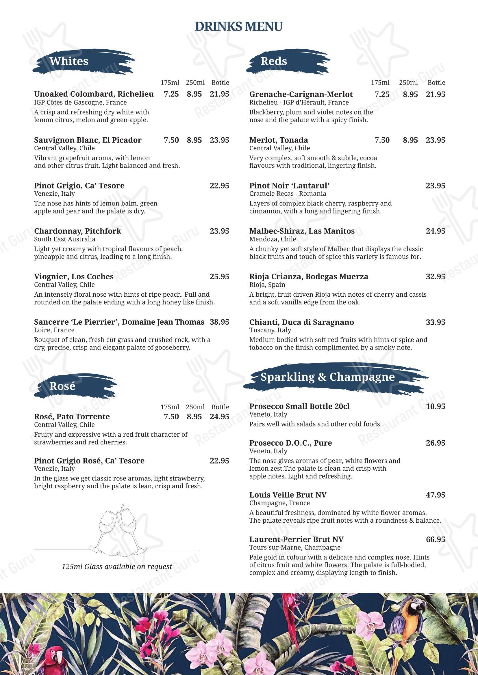 Меню ресторана Arnero Indian Restaurant Manchester - 菜单