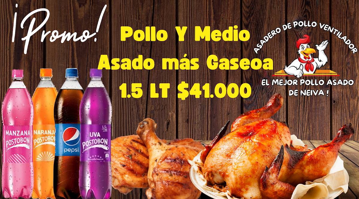 Asadero Pio Pio Ventilador меню