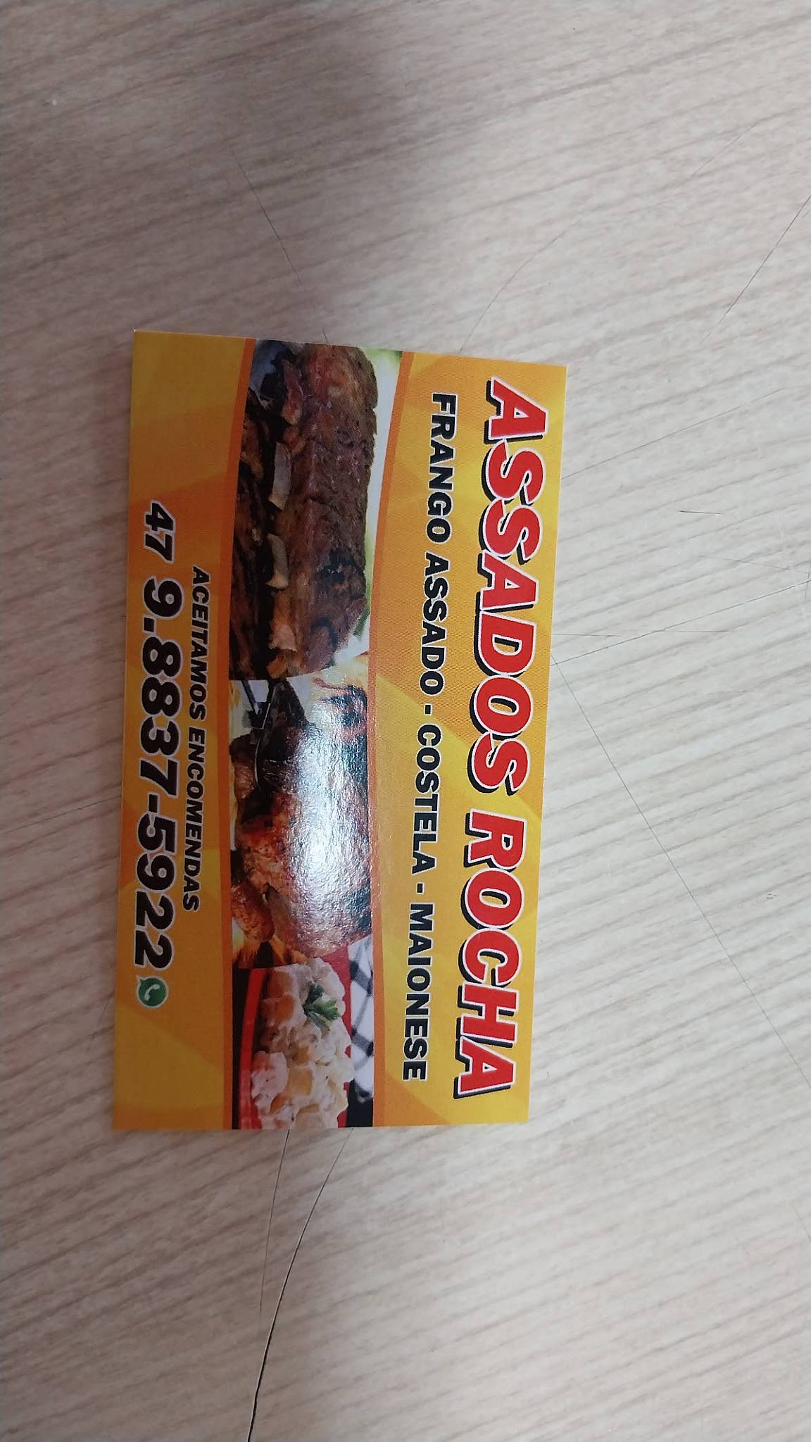 Assados Rocha меню