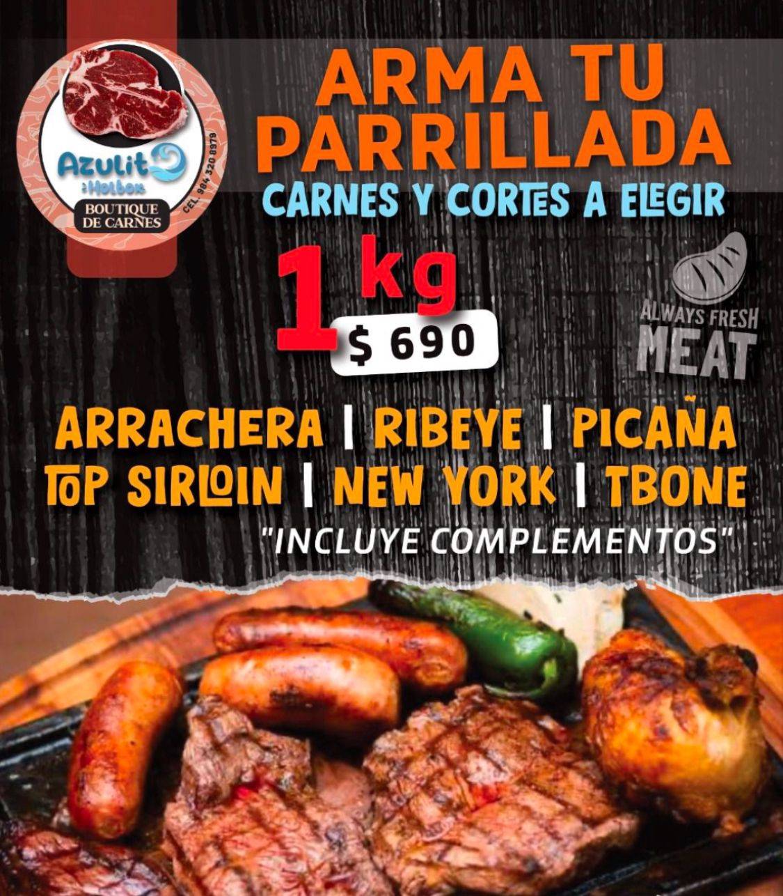 Azulito Holbox restaurante y bar меню