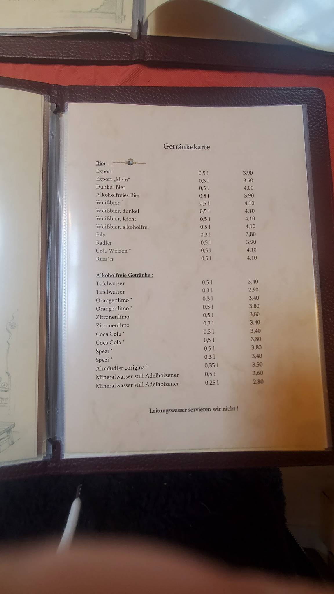 Bärnstubn меню