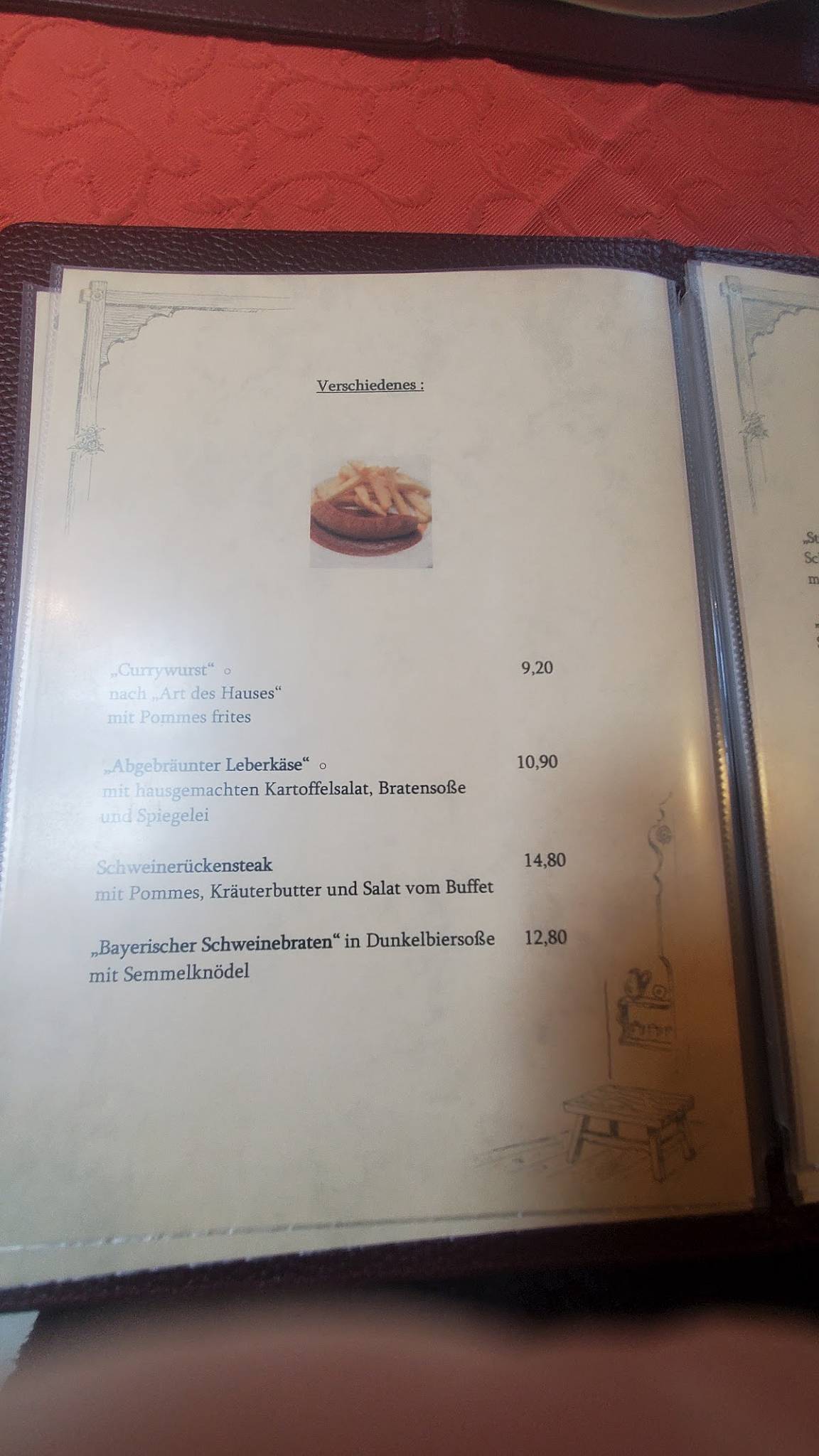 Bärnstubn меню