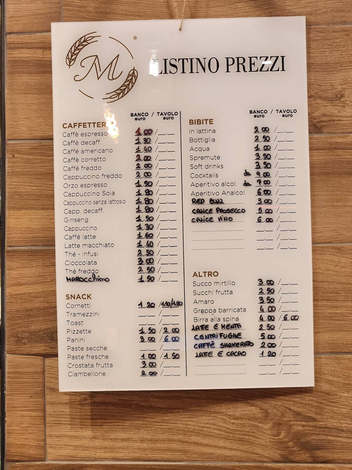 Bakery M меню