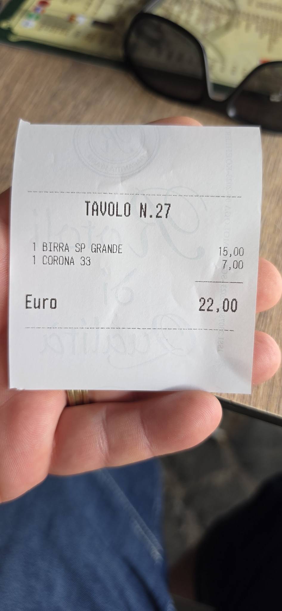 Bar L'Ottagono меню