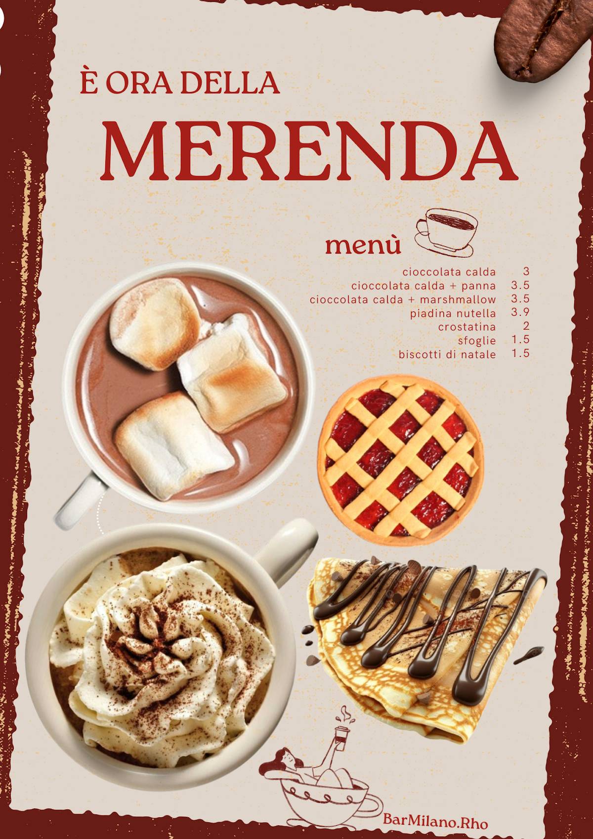 Bar Milano меню