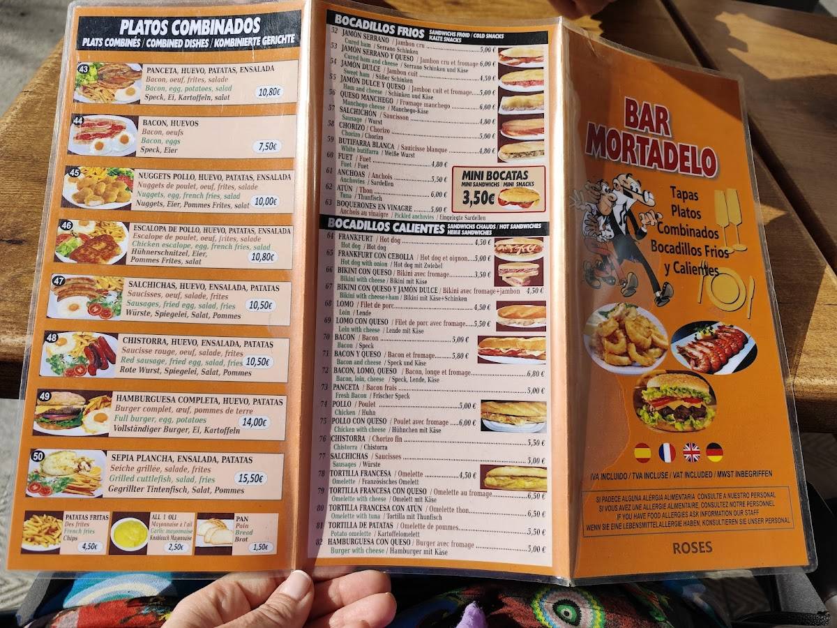 Bar Mortadelo меню