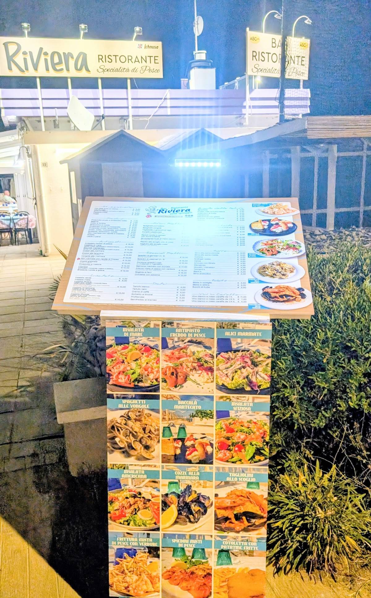 Bar Ristorante Riviera меню