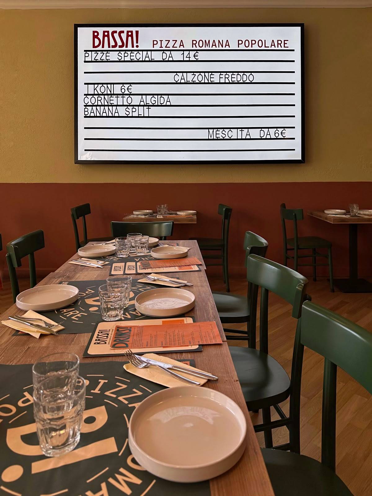 Bassa Pizzeria меню