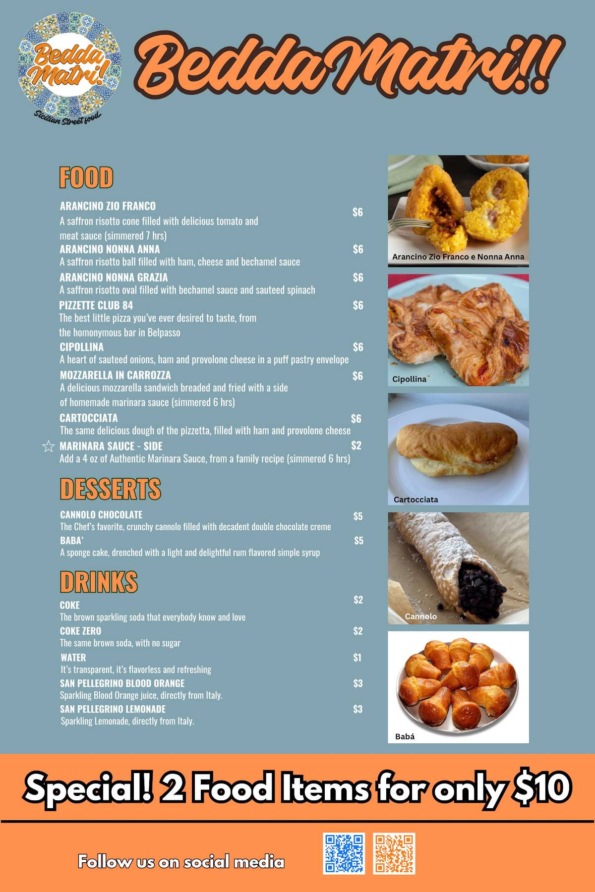 Bedda Matri Food Trailer - At Rountree меню