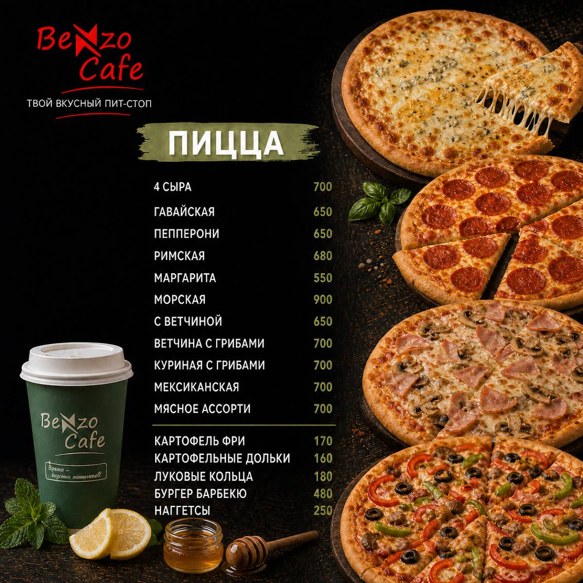 Benzo Cafe меню