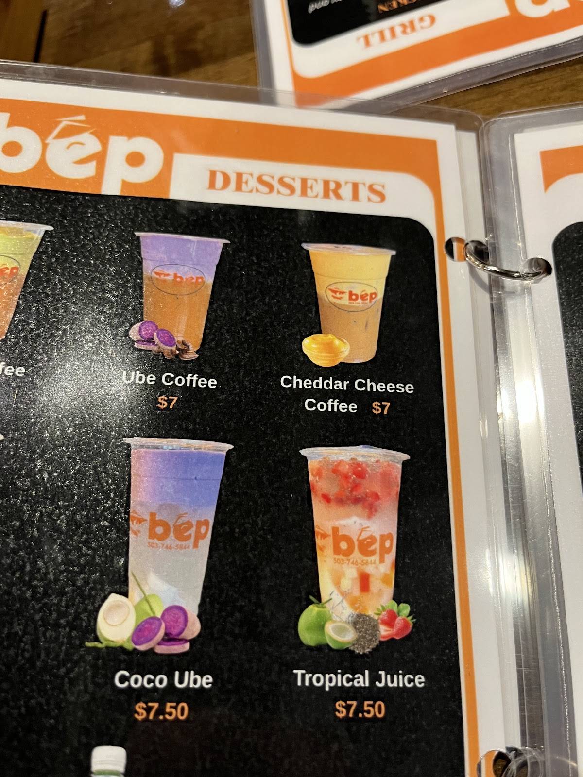 Bep Vietnamese Grill меню