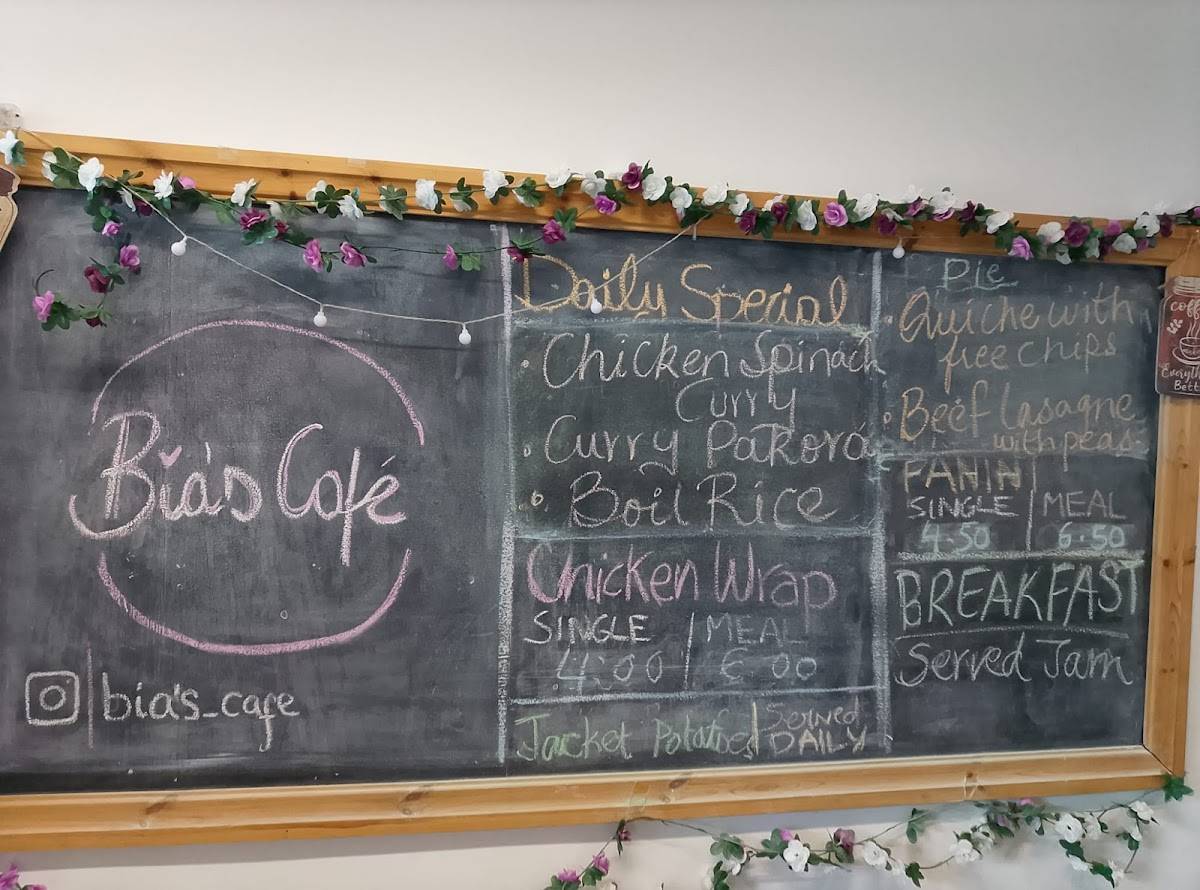 Bia’s Café меню