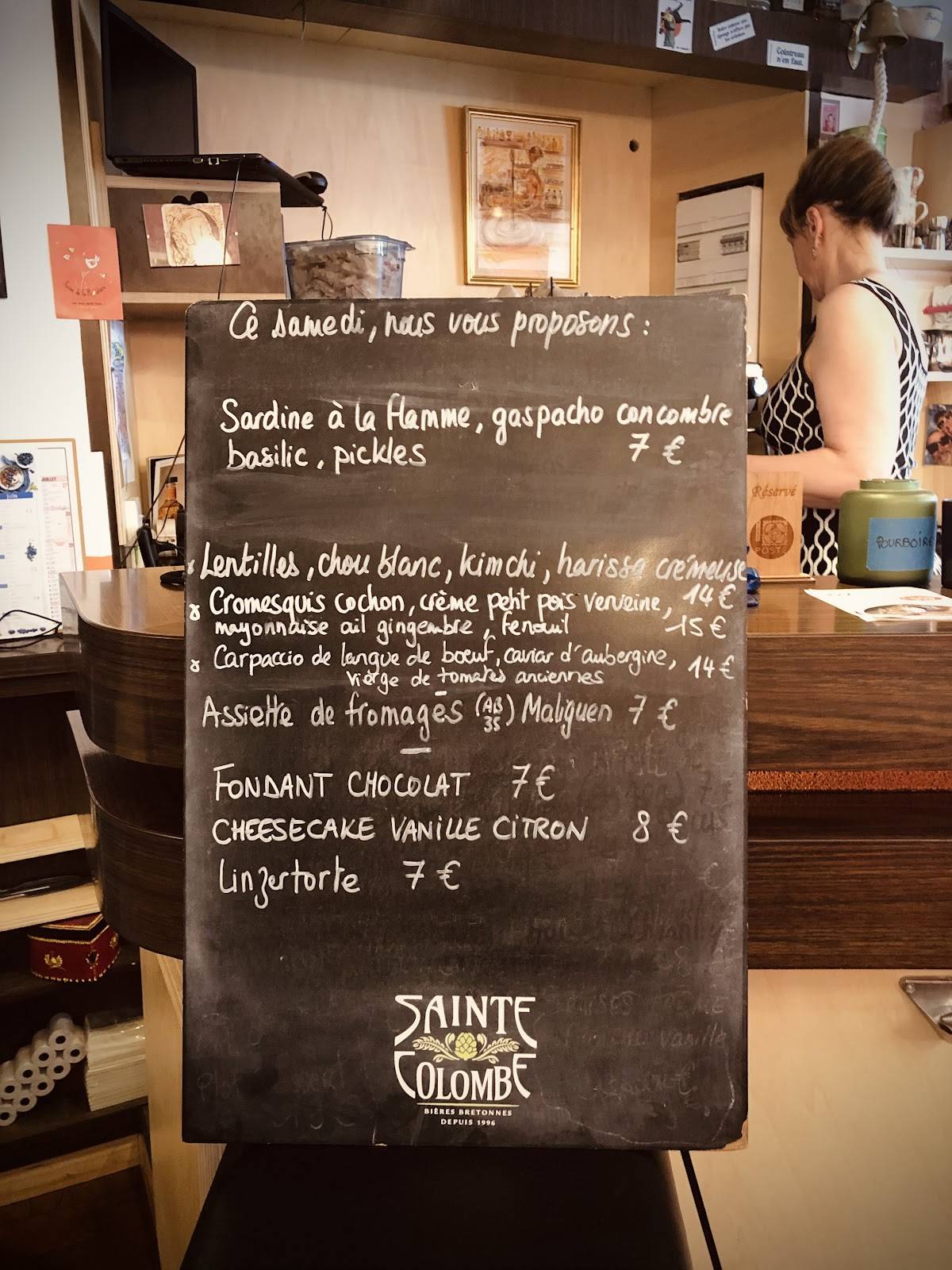 Bistrot de la Poste меню