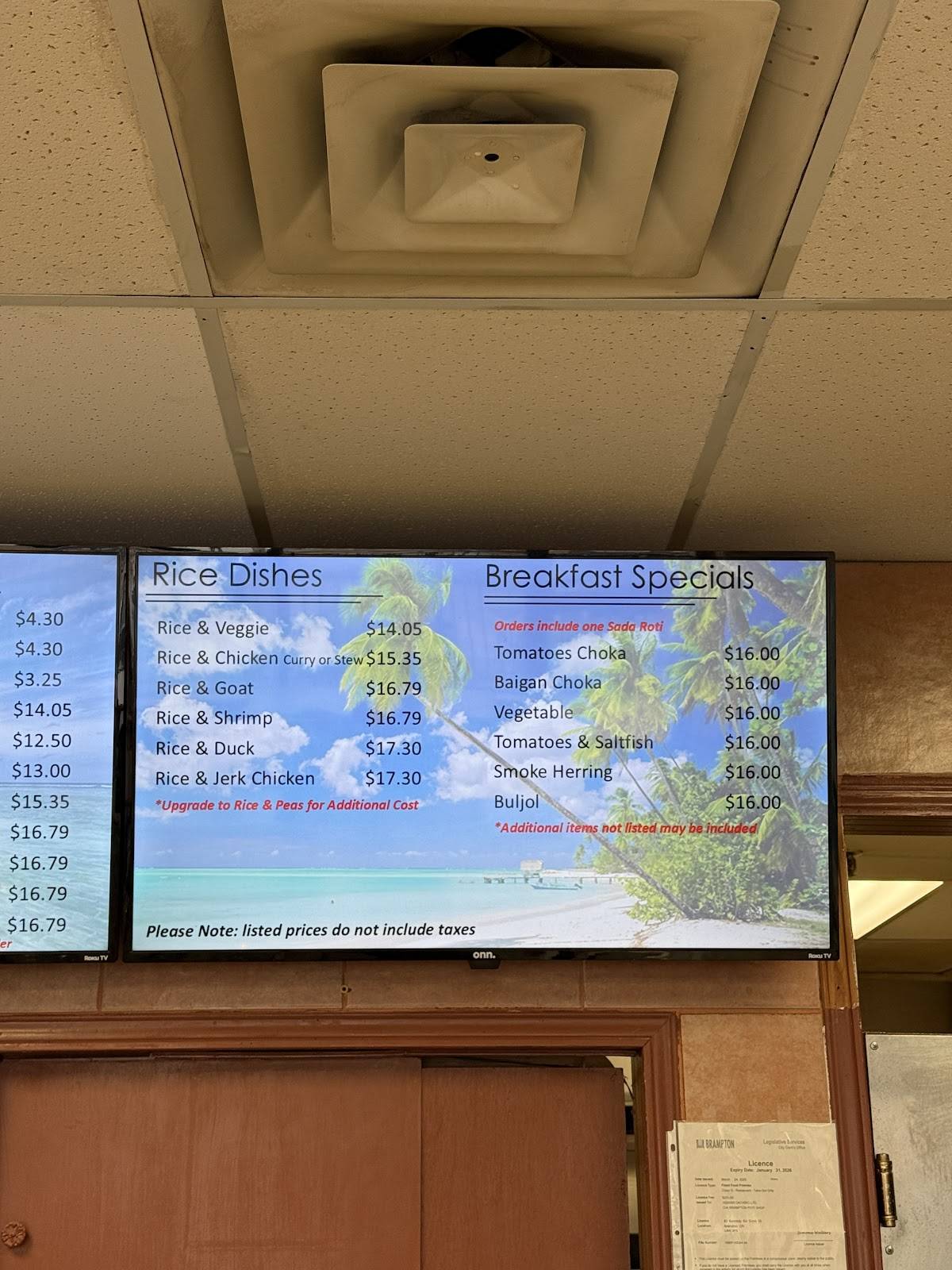 Brampton Roti Shop меню