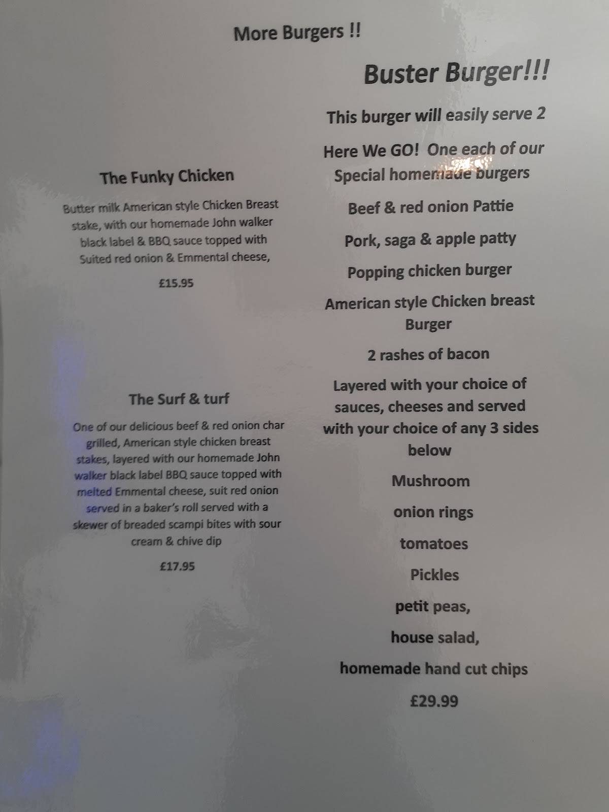 Buddies Bistro and Grab & Go меню