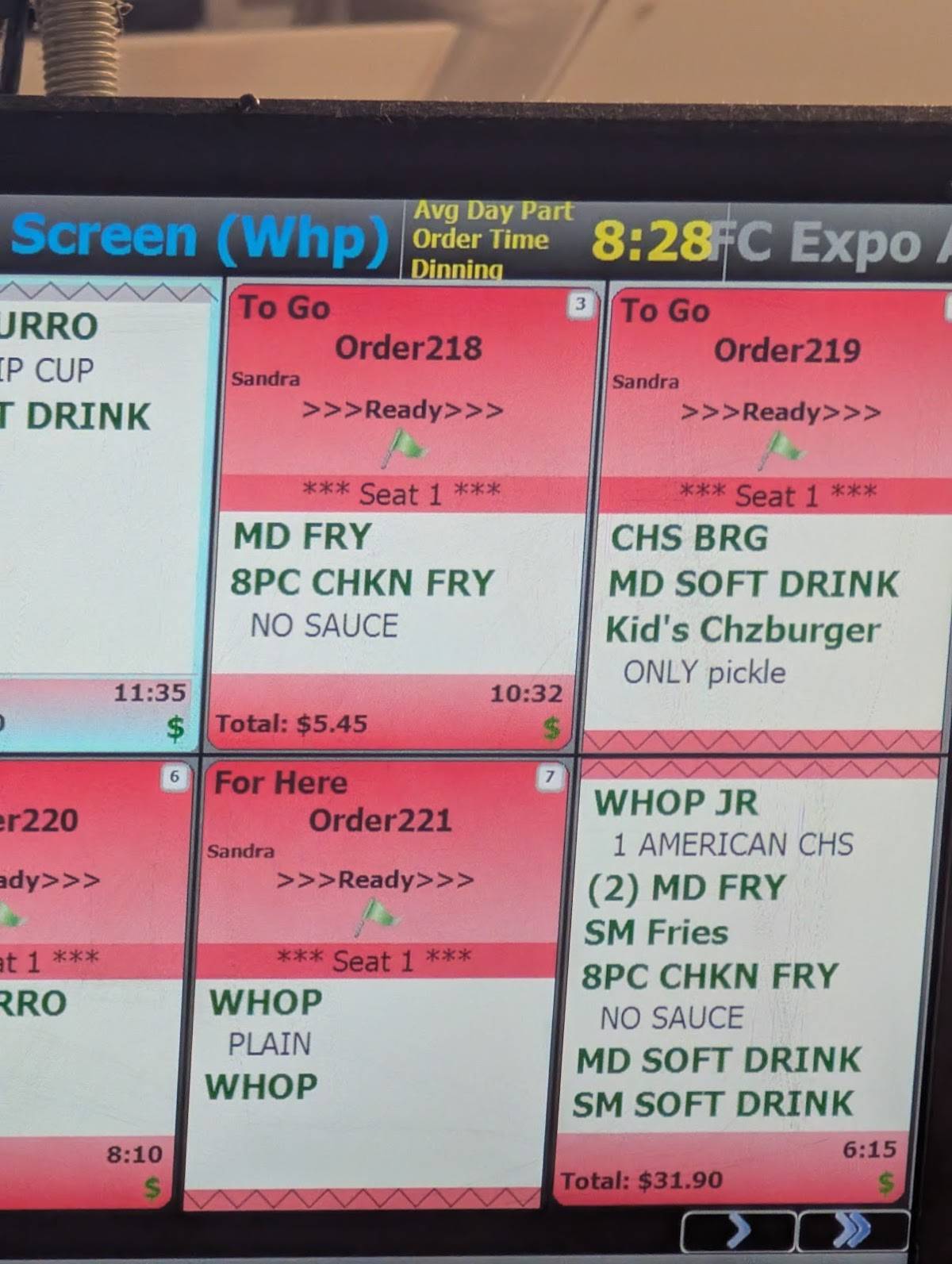 Burger King меню