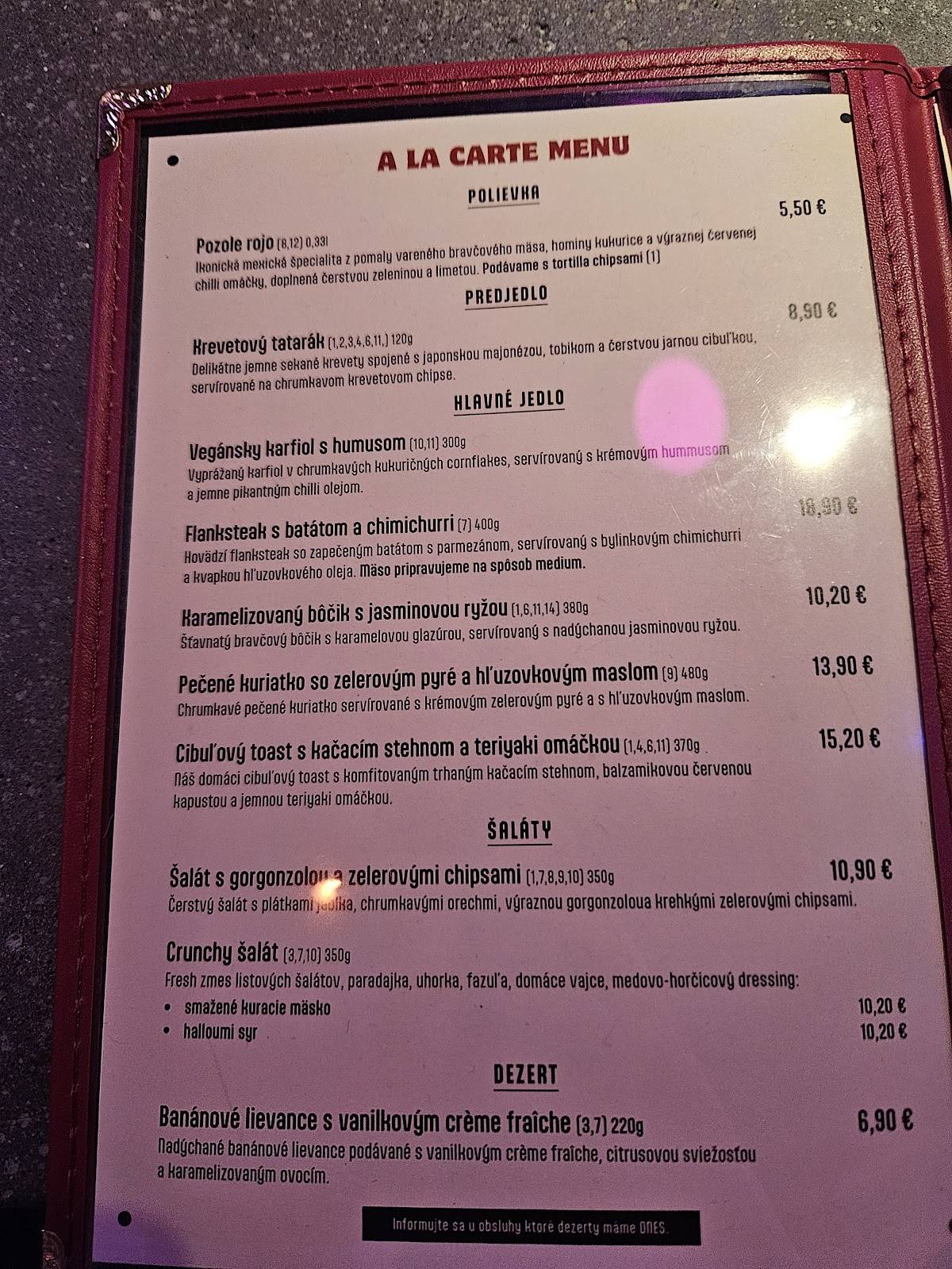 LAB. BRGR&FOOD&DRINK меню