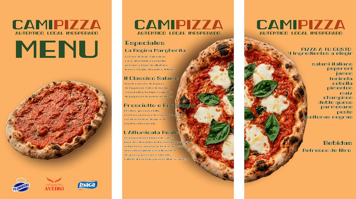 CAMIPIZZA MÉRIDA меню