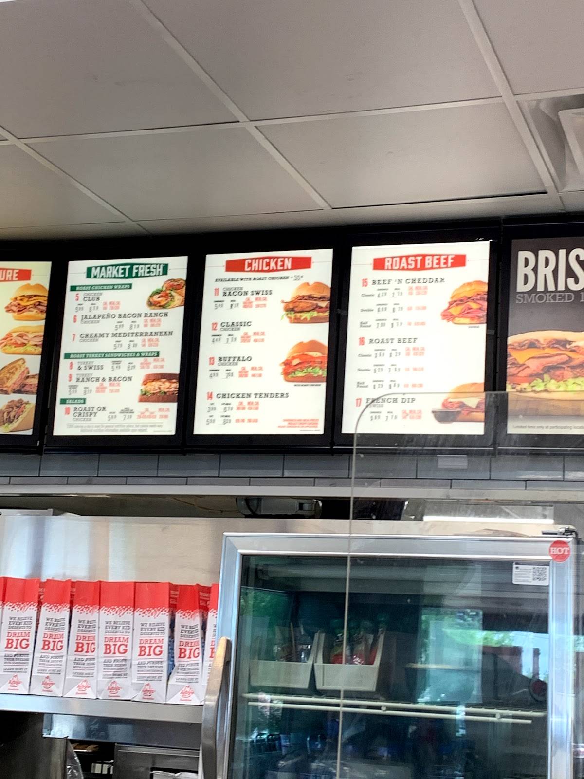 Arby's меню