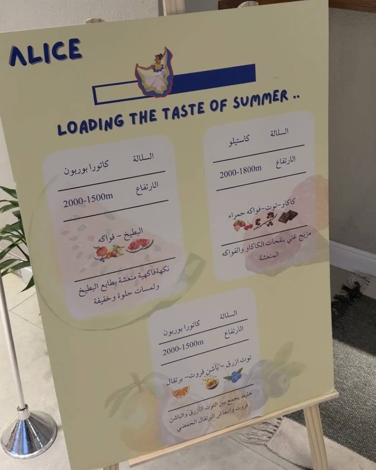 Alice Café меню