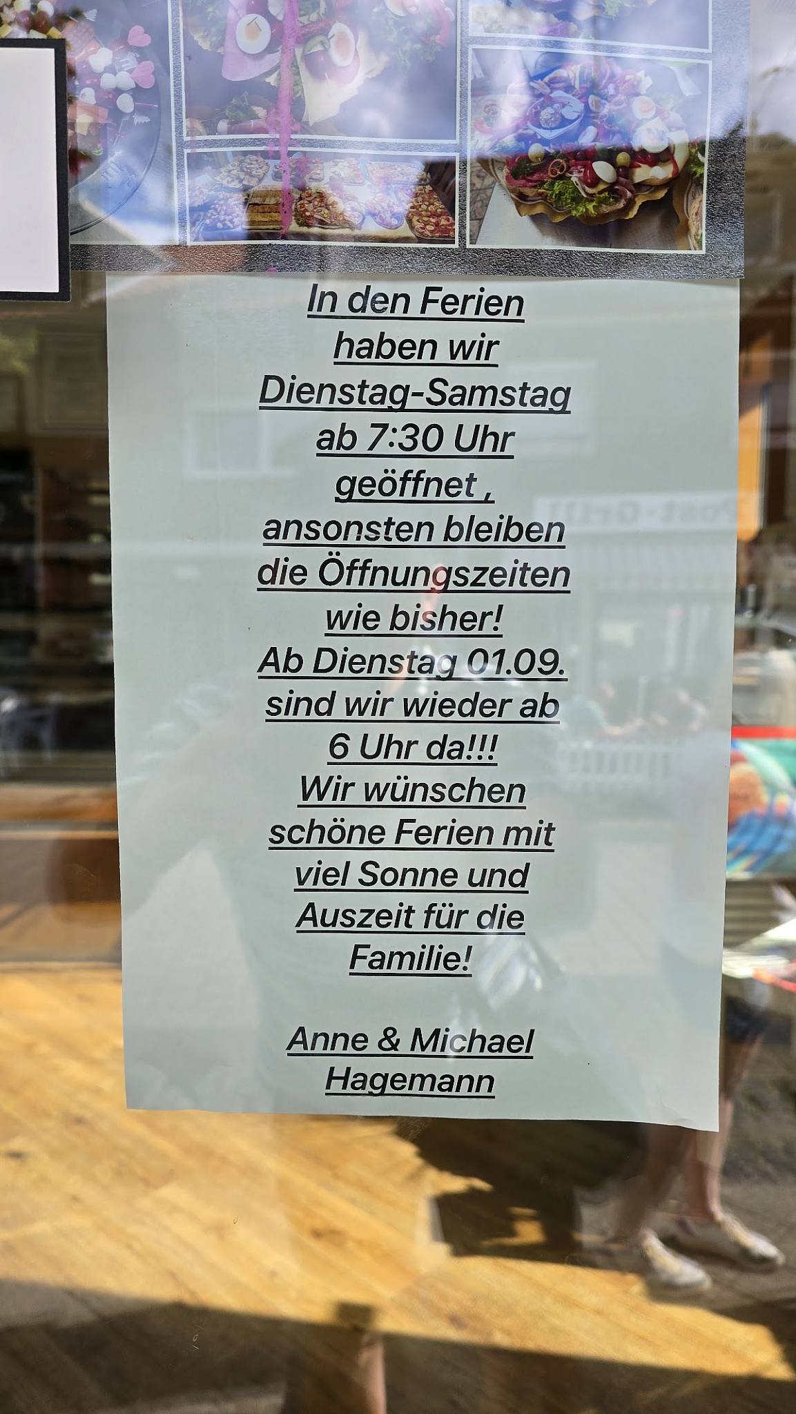 Cafe / Bäckerei Hagemann меню