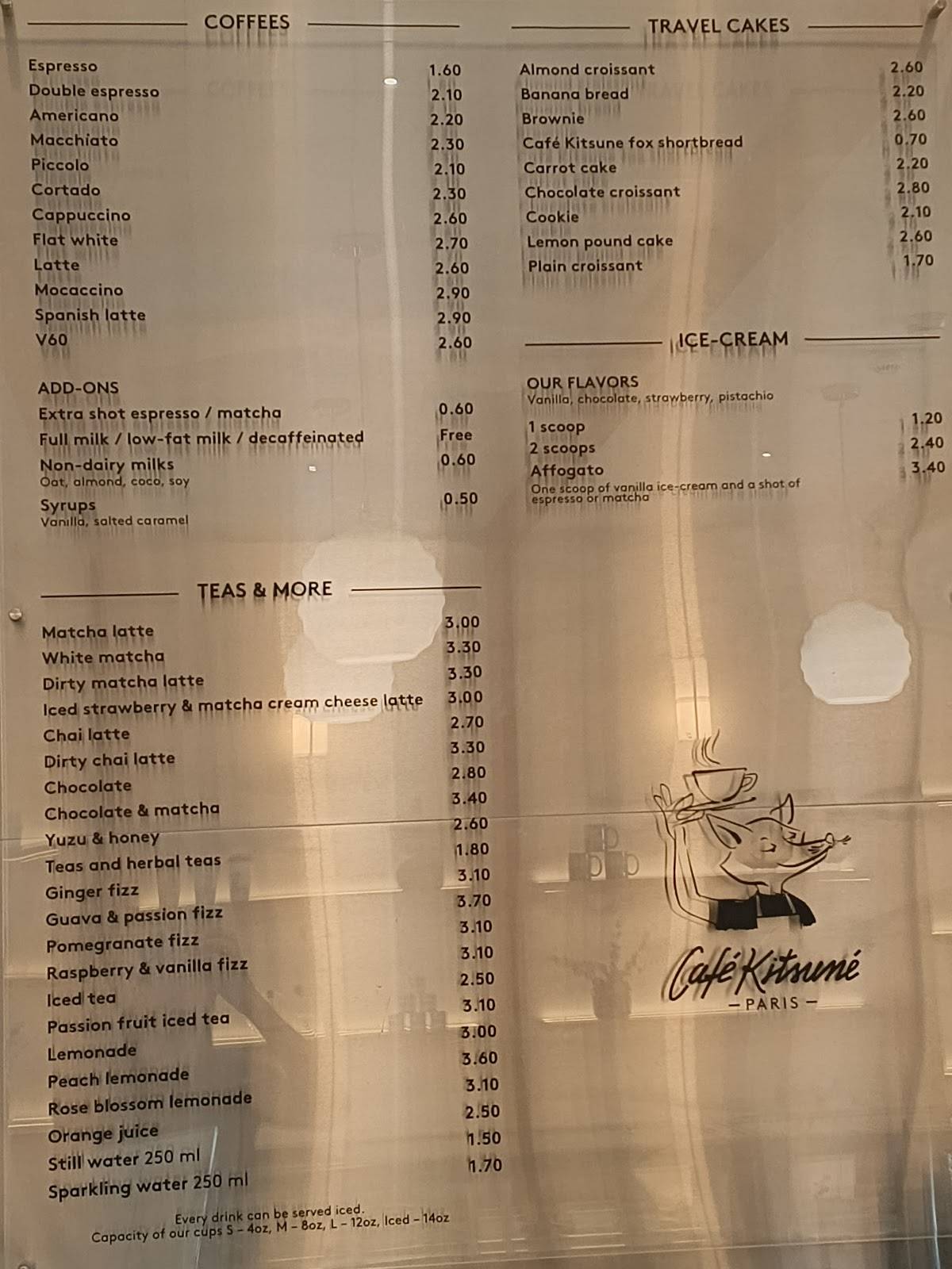 Café Kitsuné - Riffa меню