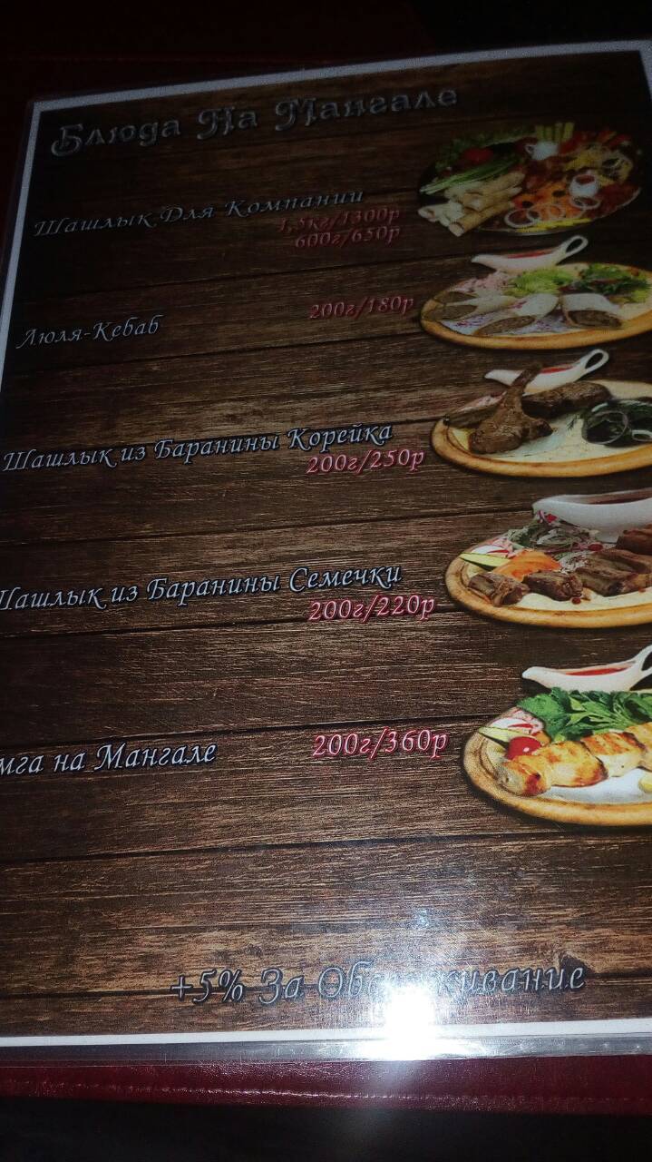 Пещера меню