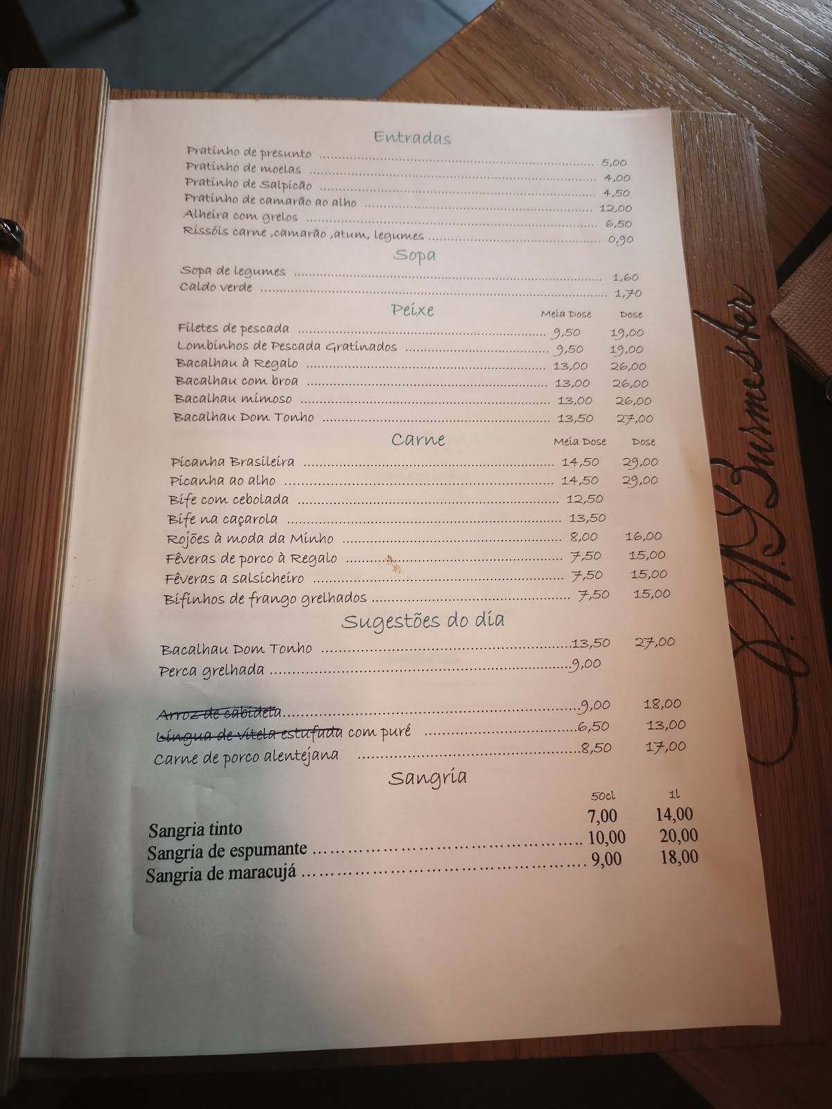 Café Restaurante Regalo меню