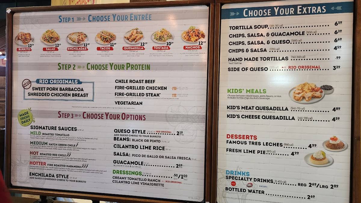 Cafe Rio Fresh Modern Mexican меню