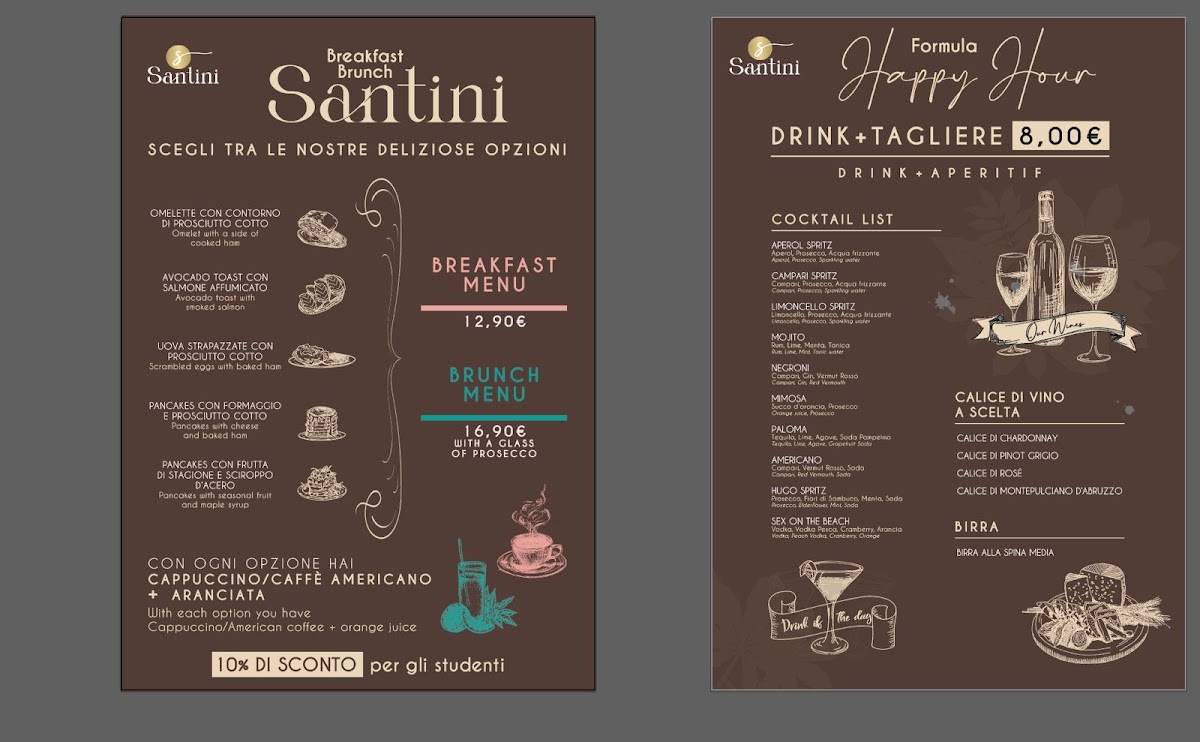 Cafè Santini меню
