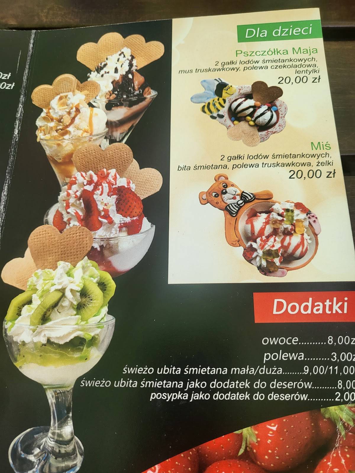 Cafe Słodka меню