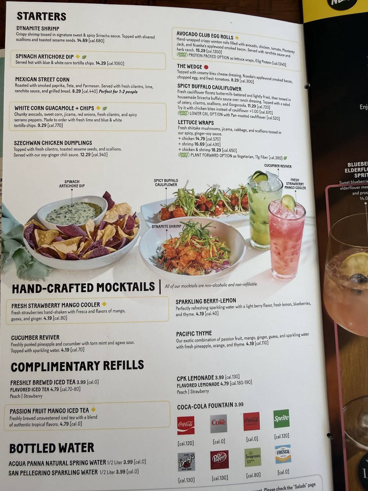 California Pizza Kitchen меню