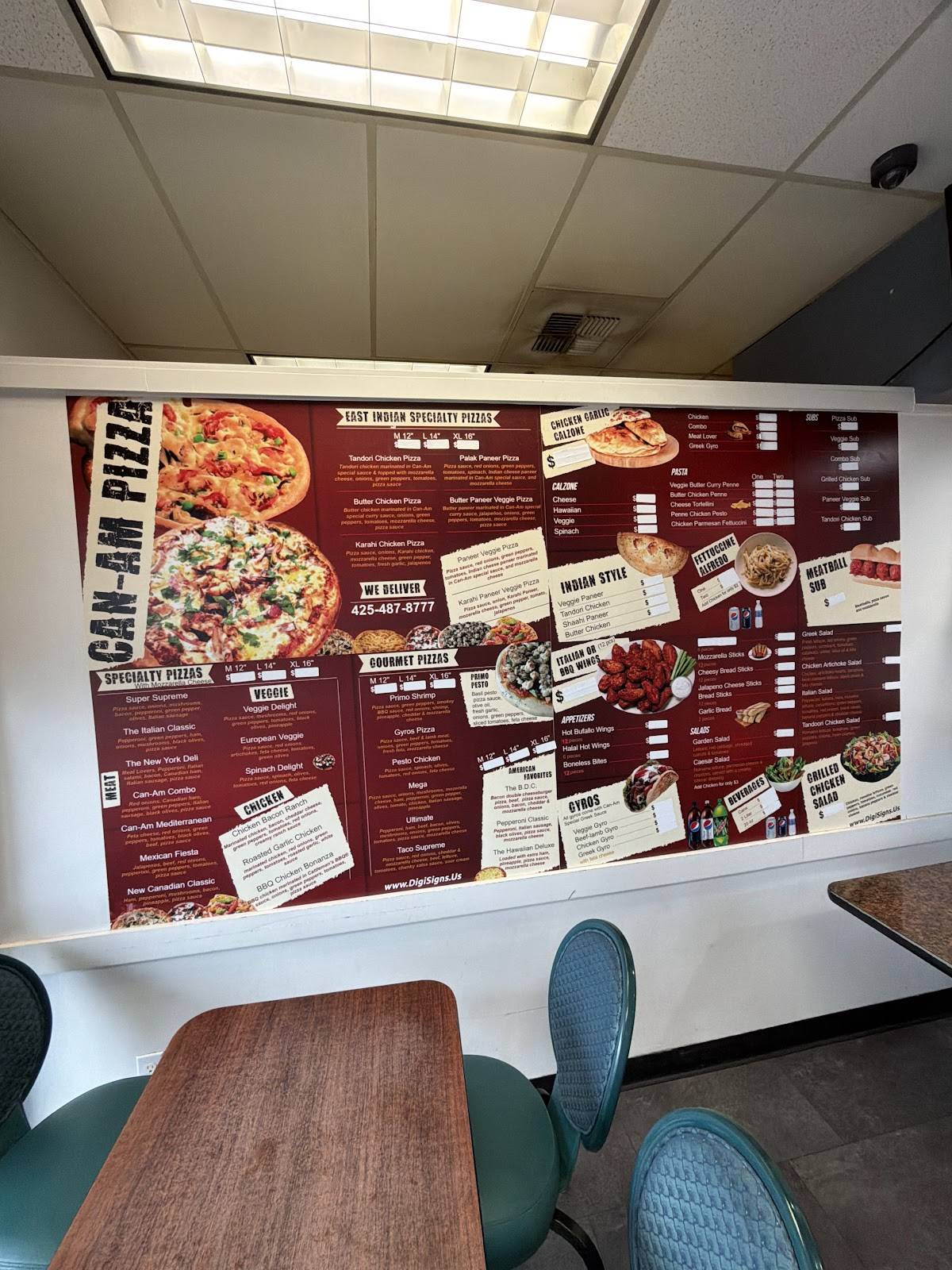 Can Am Pizza меню