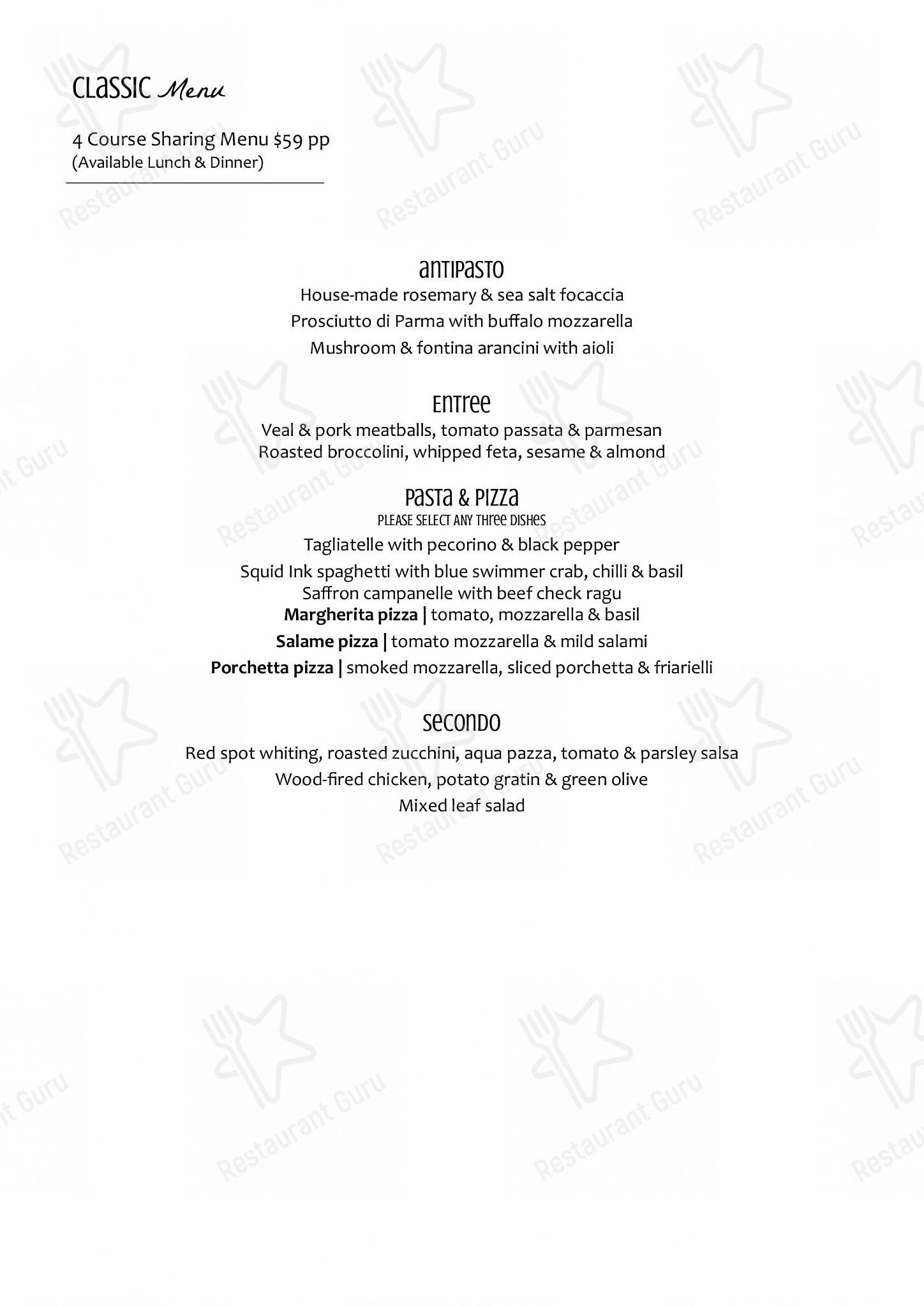 Wine Menu паба и бара Capriccio Osteria Italian Restaurant in Leichhardt Sydney в Лейхгардте